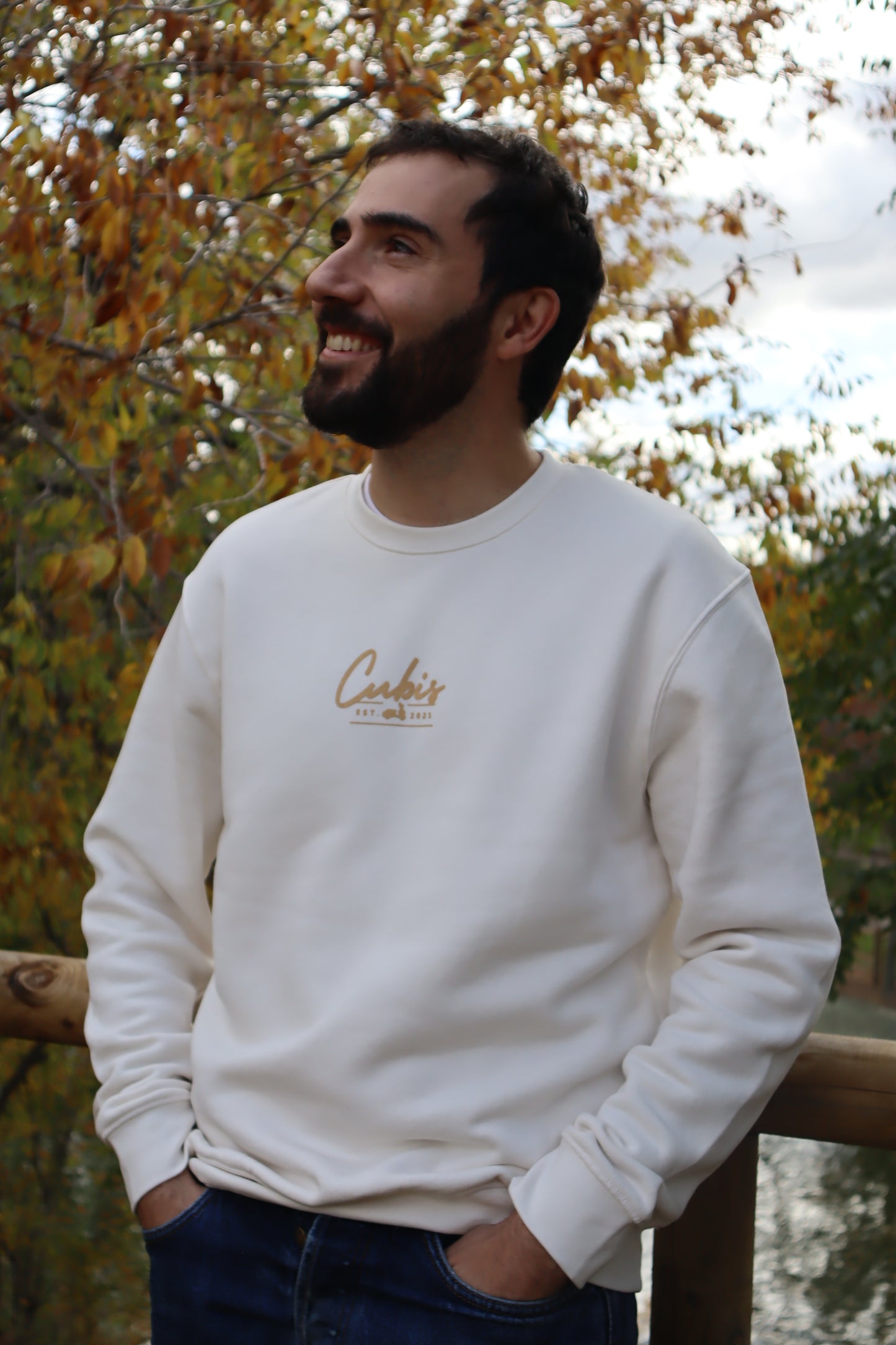 Sudadera Blanco Vintage