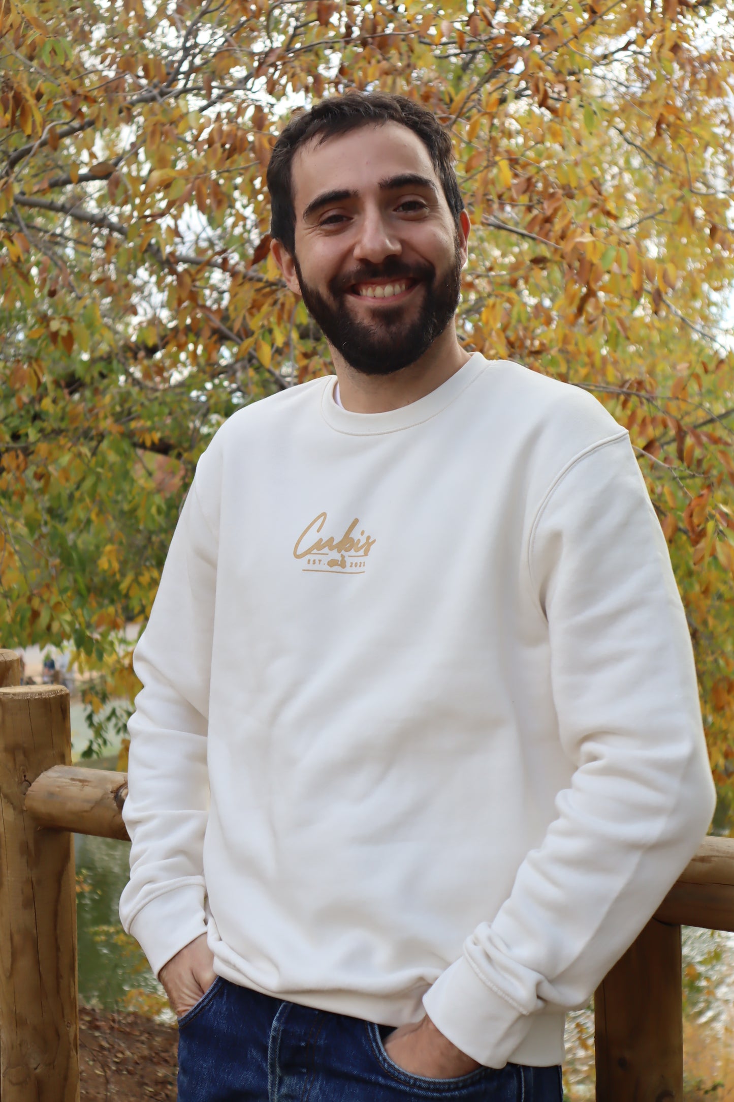 Sudadera Blanco Vintage