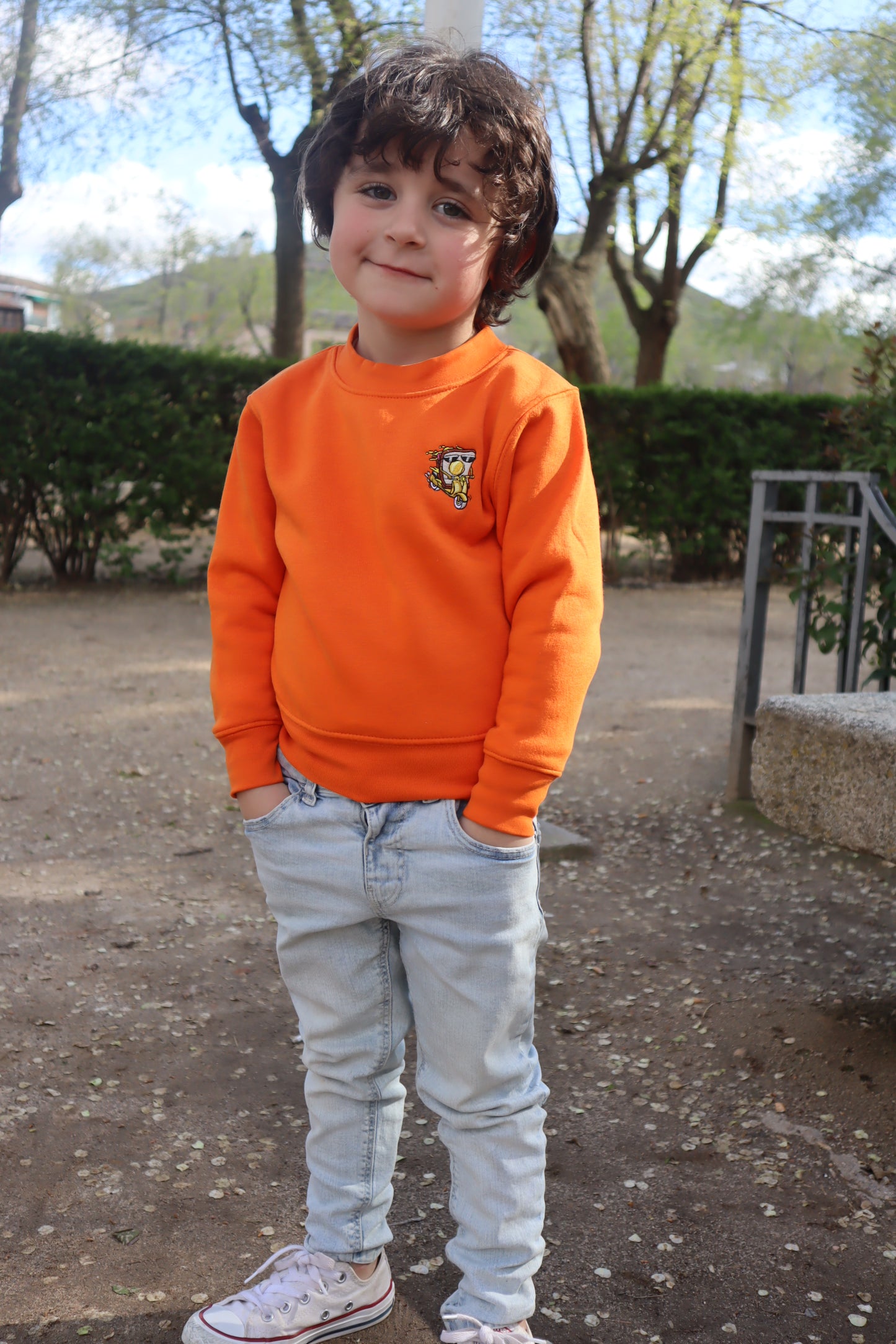 Sudadera naranja